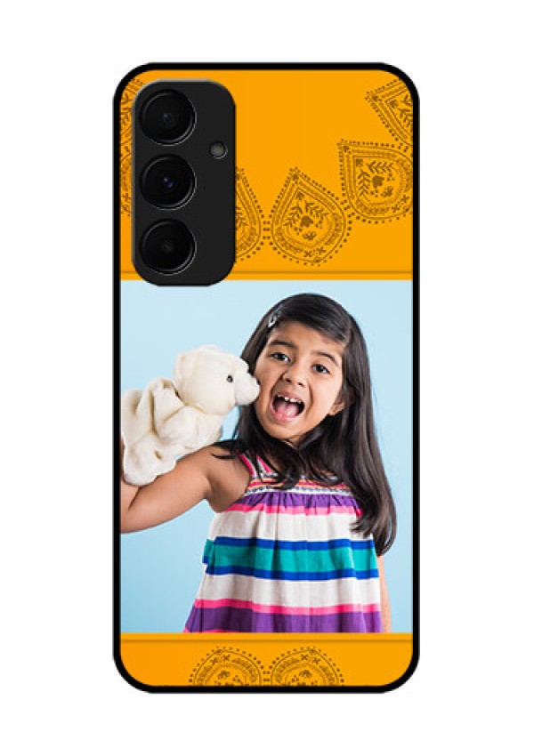 Samsung Galaxy A35 5G Custom Glass Phone Case - Photo Wedding Design