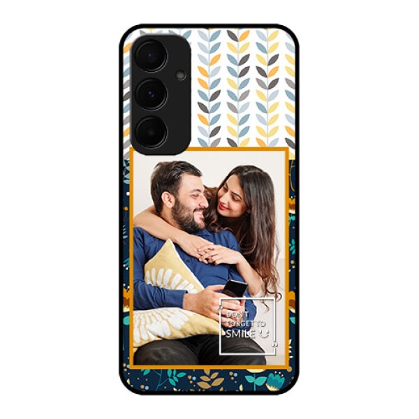 Samsung Galaxy A35 5G Custom Glass Phone Case - Pattern Design