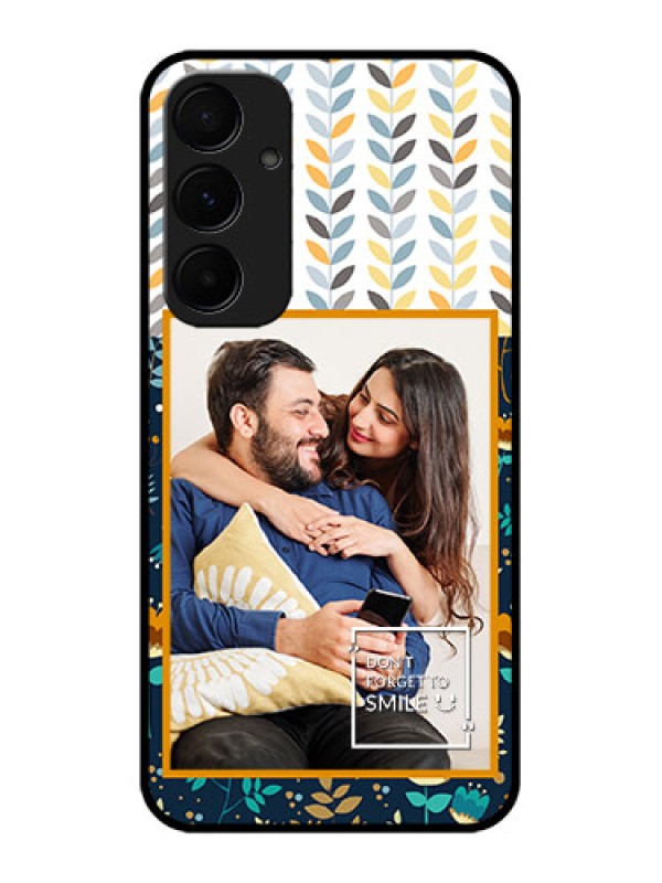 Custom Samsung Galaxy A35 5G Custom Glass Phone Case - Pattern Design