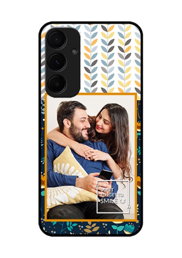 Samsung Galaxy A35 5G Custom Glass Phone Case - Pattern Design
