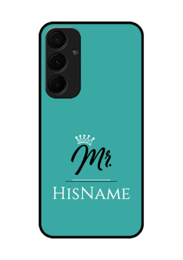 Samsung Galaxy A35 5G Custom Glass Phone Case - Mr With Name Design
