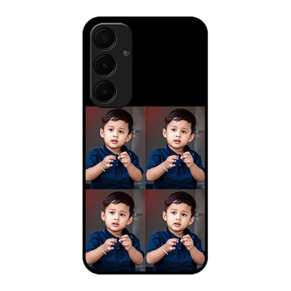 Samsung Galaxy A35 5G Custom Glass Phone Case - 4 Image Holder Design