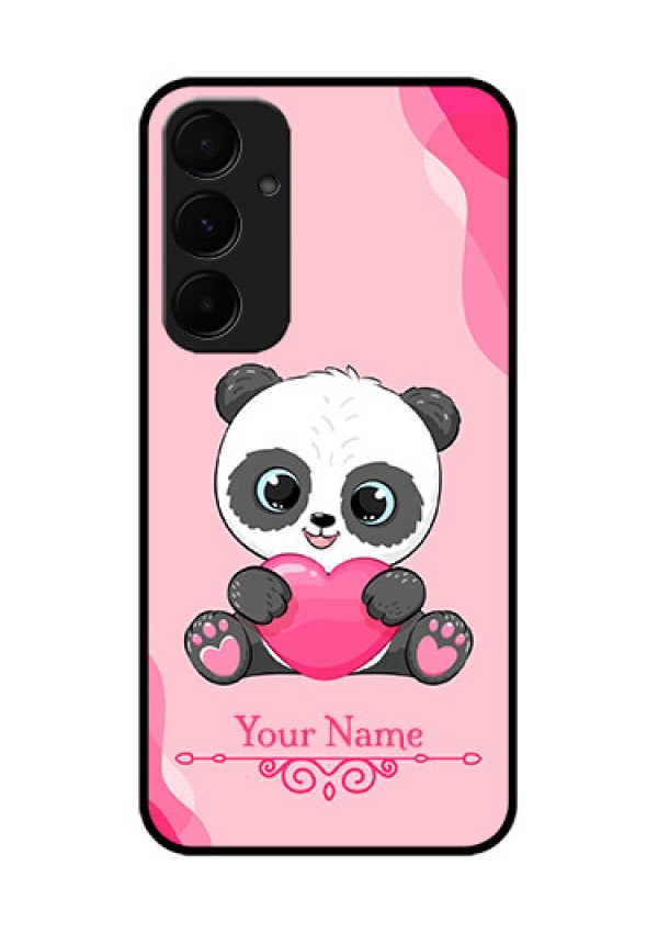 Samsung Galaxy A35 5G Custom Glass Phone Case - Cute Panda Design