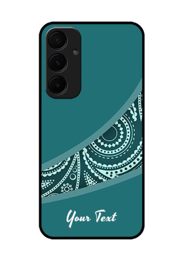 Samsung Galaxy A35 5G Custom Glass Phone Case - Semi Visible Floral Design