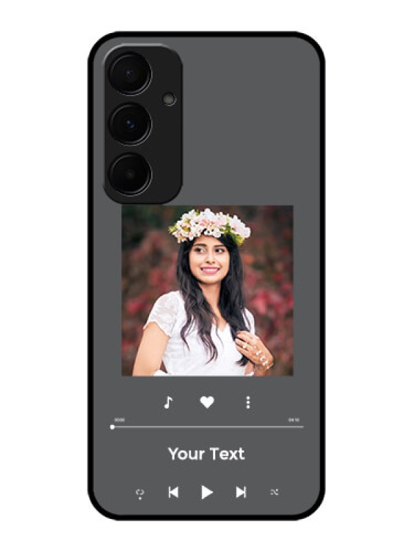 Custom Samsung Galaxy A35 5G Custom Glass Phone Case - Play The Music Design