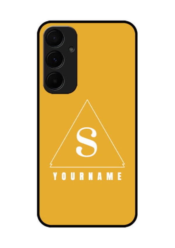 Samsung Galaxy A35 5G Custom Glass Phone Case - Simple Triangle Design