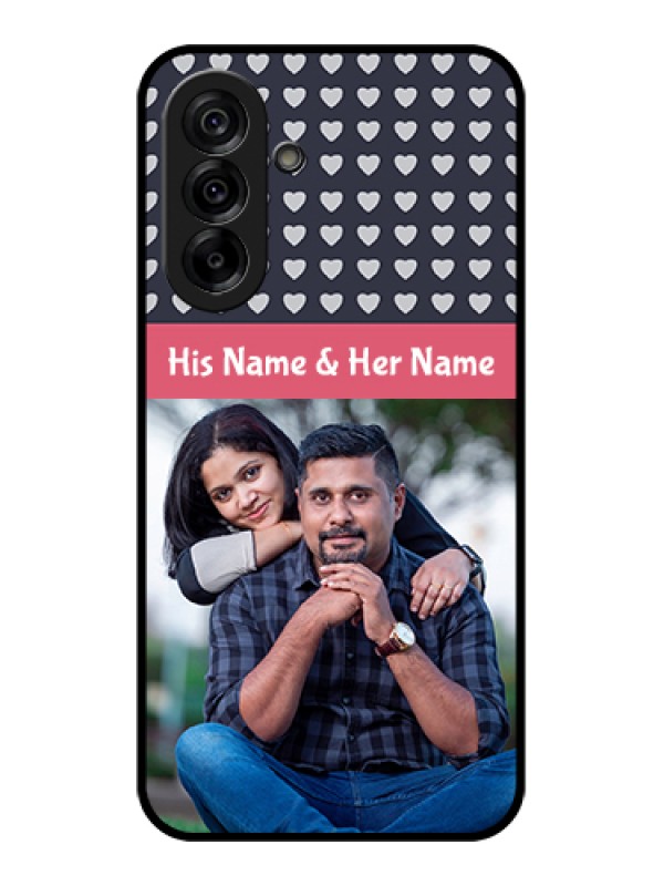 Custom Galaxy A36 5G Custom Glass Phone Case - Love Symbols Design