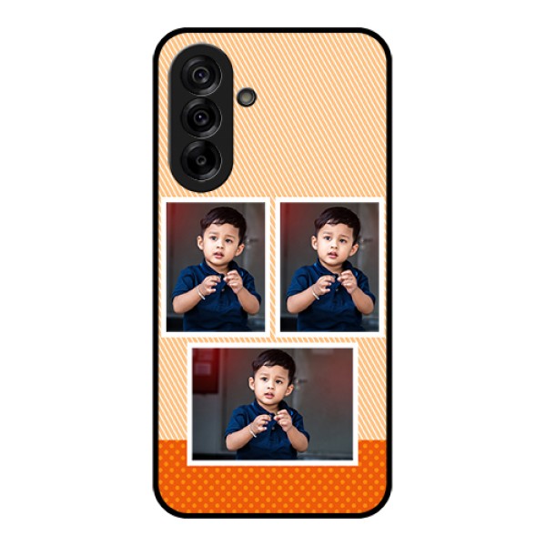 Galaxy A36 5G Custom Glass Phone Case - Bulk Photos Upload Design