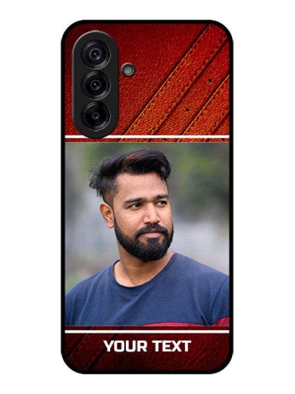 Custom Galaxy A36 5G Custom Glass Phone Case - Leather Phone Case Design