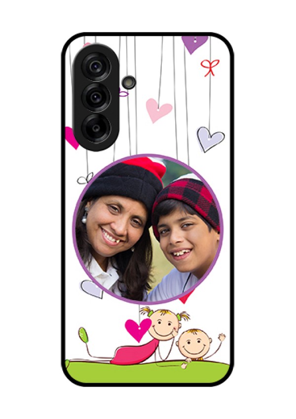 Galaxy A36 5G Custom Glass Phone Case - Cute Kids Phone Case Design