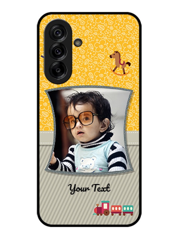Custom Galaxy A36 5G Custom Glass Phone Case - Baby Picture Upload Design