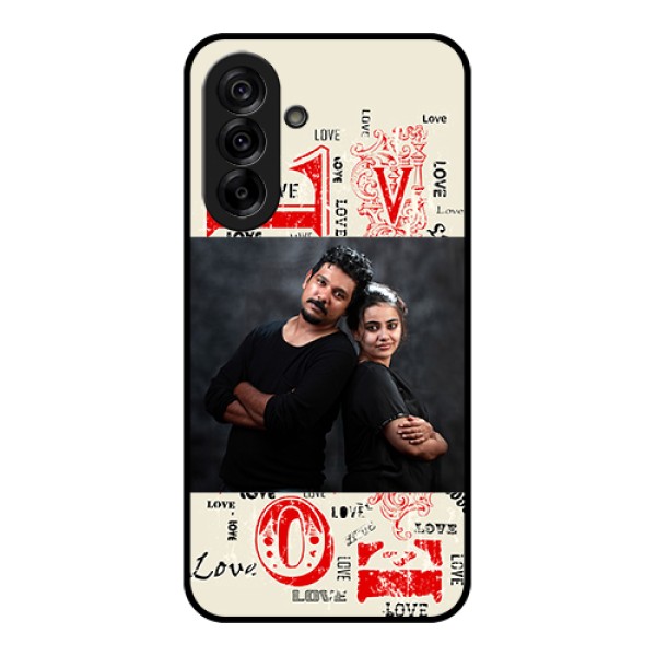 Galaxy A36 5G Custom Glass Phone Case - Trendy Love Design Case