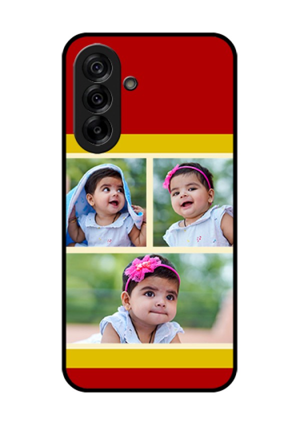 Galaxy A36 5G Custom Glass Phone Case - Multiple Pic Upload Design