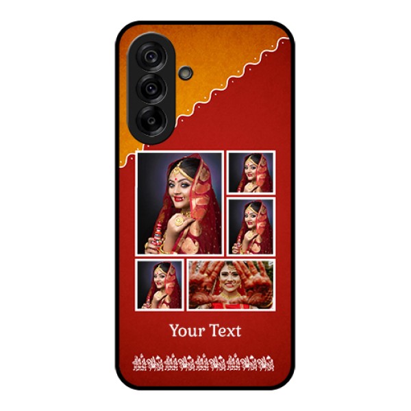 Galaxy A36 5G Custom Glass Phone Case - Wedding Pic Upload Design Galaxy A36 5G Custom Glass Phone Case - Wedding Pic Upload Design