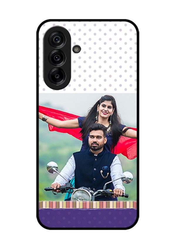 Galaxy A36 5G Custom Glass Phone Case - Cute Family Design