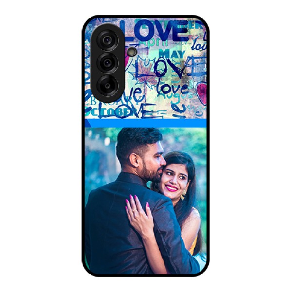 Galaxy A36 5G Custom Glass Phone Case - Colorful Love Design Galaxy A36 5G Custom Glass Phone Case - Colorful Love Design