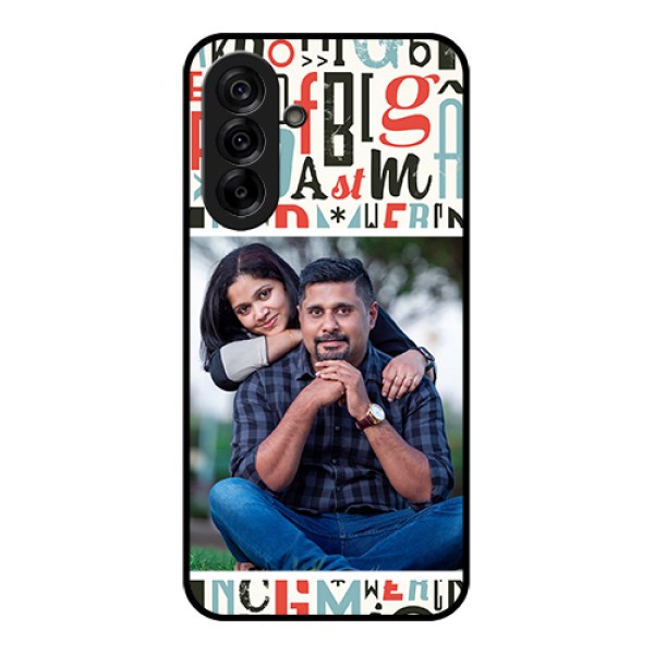 Galaxy A36 5G Custom Glass Phone Case - Alphabet Design