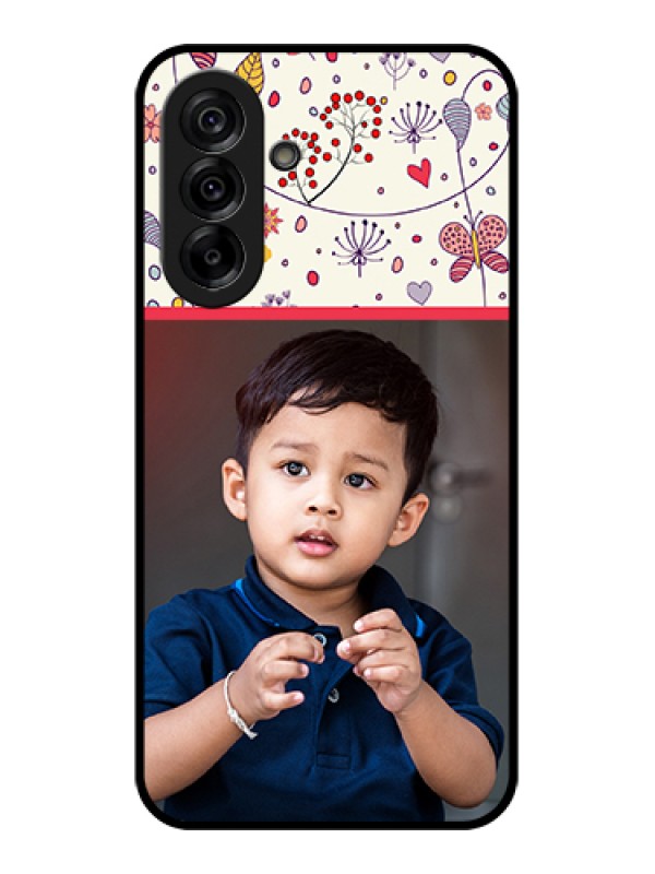 Custom Galaxy A36 5G Custom Glass Phone Case - Premium Floral Design