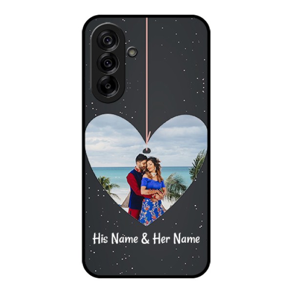 Galaxy A36 5G Custom Glass Phone Case - Hanging Heart Design
