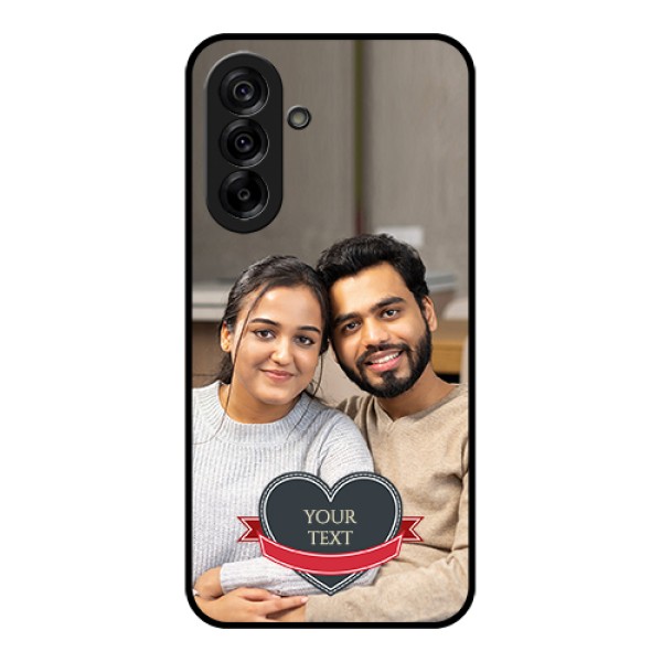 Galaxy A36 5G Custom Glass Phone Case - Just Married Couple Design