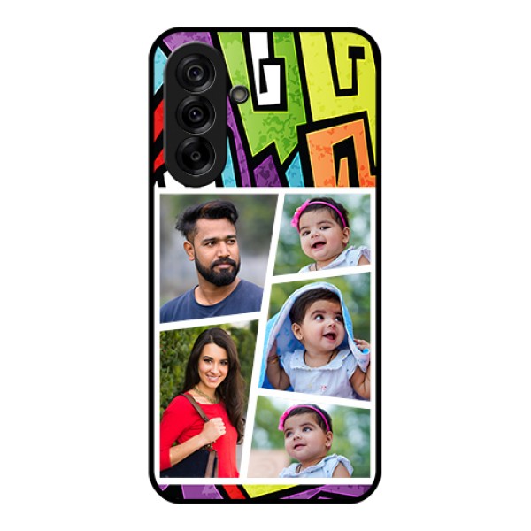 Galaxy A36 5G Custom Glass Phone Case - Graffiti Pattern Design
