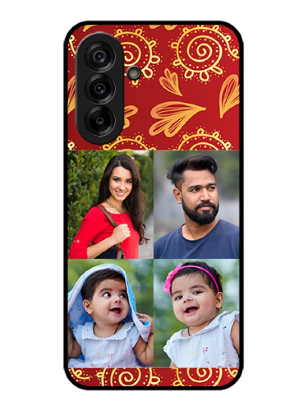 Custom Galaxy A36 5G Custom Glass Phone Case - 4 Image Traditional Design