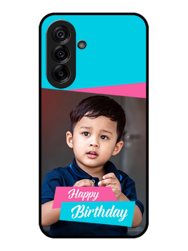 Custom Galaxy A36 5G Custom Glass Phone Case - Image Holder With 2 Color Design