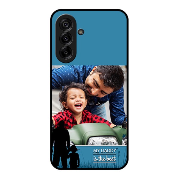 Galaxy A36 5G Custom Glass Phone Case - Best Dad Design