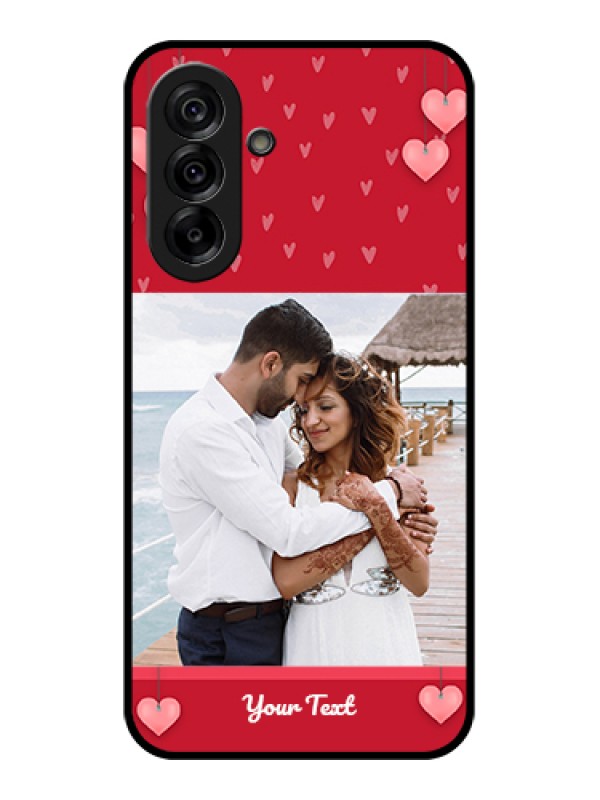 Custom Galaxy A36 5G Custom Glass Phone Case - Valentines Day Design