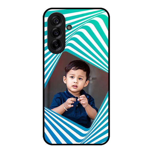 Galaxy A36 5G Custom Glass Phone Case - Abstract Spiral Design