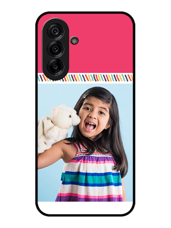 Custom Galaxy A36 5G Custom Glass Phone Case - Line Art Design