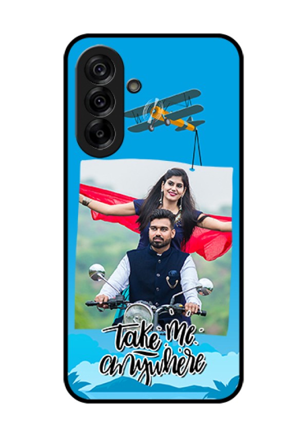 Galaxy A36 5G Custom Glass Phone Case - Traveller Design
