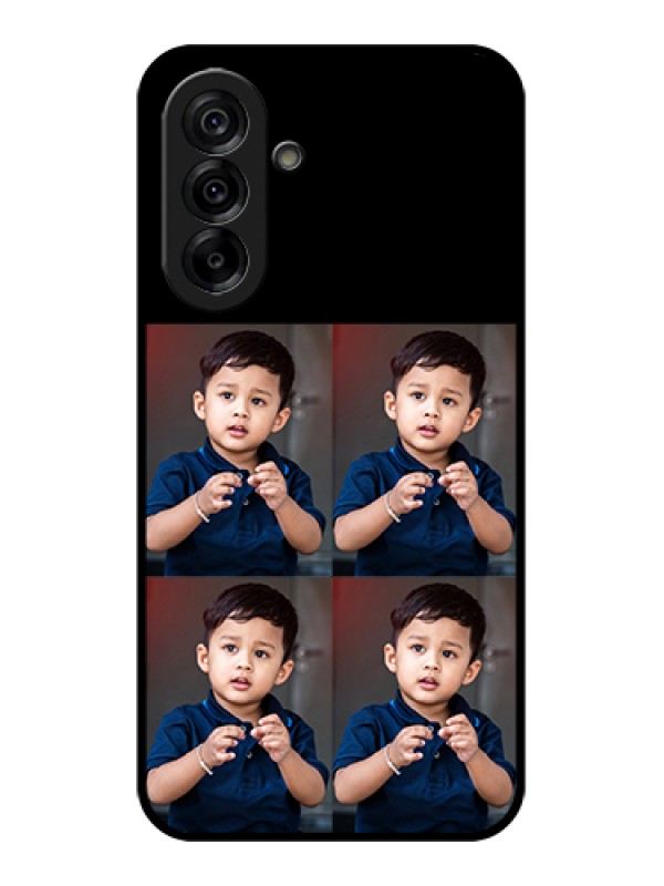 Custom Galaxy A36 5G Custom Glass Phone Case - 4 Image Holder Design