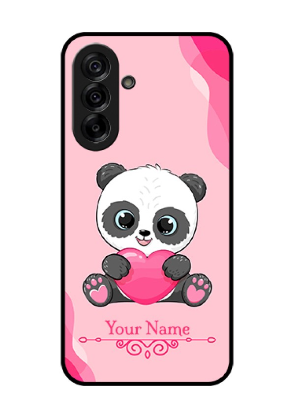 Galaxy A36 5G Custom Glass Phone Case - Cute Panda Design