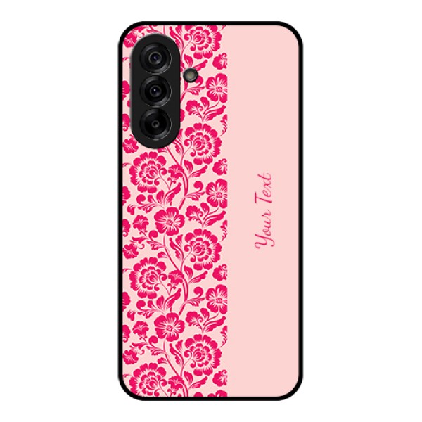 Galaxy A36 5G Custom Glass Phone Case - Attractive Floral Pattern Design Galaxy A36 5G Custom Glass Phone Case - Attractive Floral Pattern Design