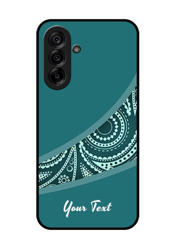 Galaxy A36 5G Custom Glass Phone Case - Semi Visible Floral Design