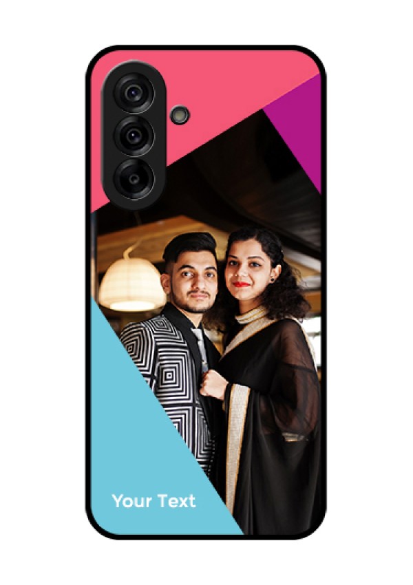 Galaxy A36 5G Custom Glass Phone Case - Stacked Triple Colour Design