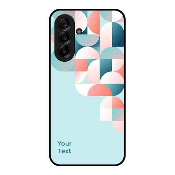 Galaxy A36 5G Custom Glass Phone Case - Stylish Semi - Circle Pattern Design Galaxy A36 5G Custom Glass Phone Case - Stylish Semi - Circle Pattern Design