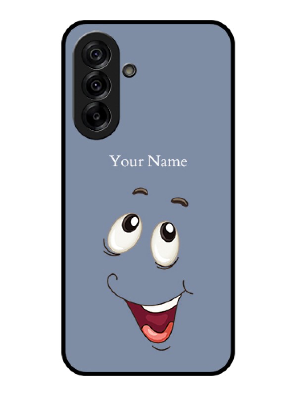Custom Galaxy A36 5G Custom Glass Phone Case - Laughing Cartoon Face Design