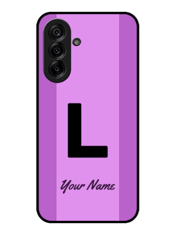 Custom Galaxy A36 5G Custom Glass Phone Case - Tricolor Custom Text Design