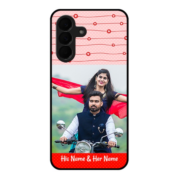 Samsung Galaxy A37 5G Custom Glass Phone Case - Red Pattern Case Design Samsung Galaxy A37 5G Custom Glass Phone Case - Red Pattern Case Design