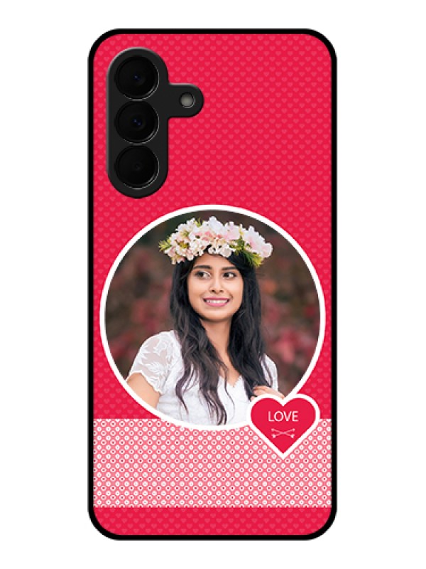 Custom Samsung Galaxy A37 5G Custom Glass Phone Case - Pink Color Pattern Design