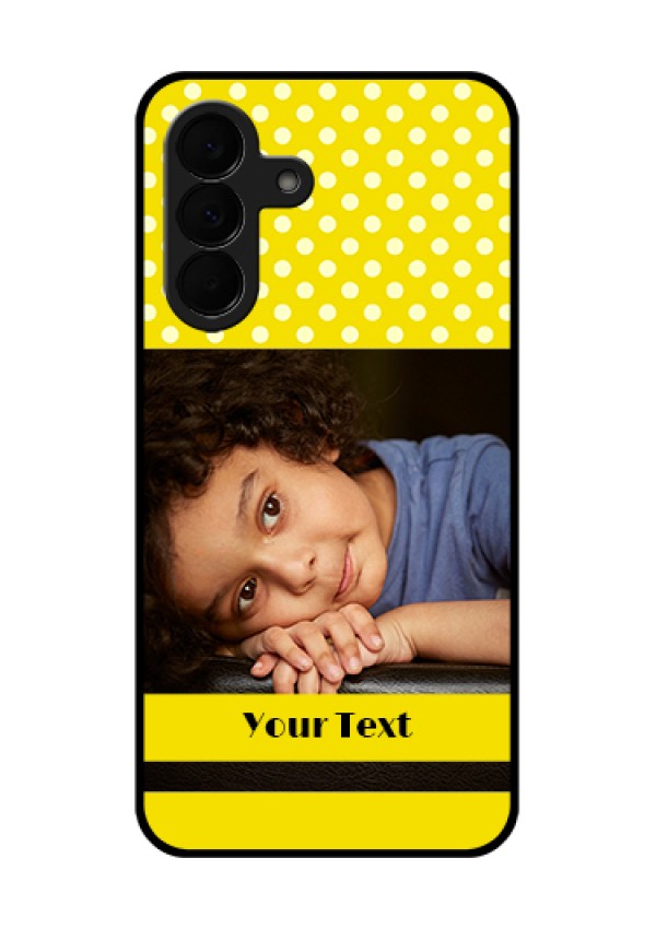 Samsung Galaxy A37 5G Custom Glass Phone Case - Bright Yellow Case Design