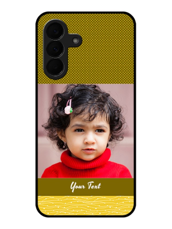 Custom Samsung Galaxy A37 5G Custom Glass Phone Case - Simple Green Color Design