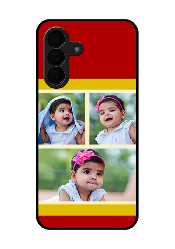 Samsung Galaxy A37 5G Custom Glass Phone Case - Multiple Pic Upload Design
