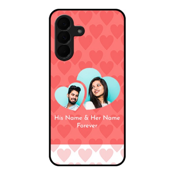 Samsung Galaxy A37 5G Custom Glass Phone Case - Couple Pic Upload Design Samsung Galaxy A37 5G Custom Glass Phone Case - Couple Pic Upload Design