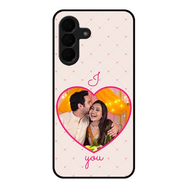 Samsung Galaxy A37 5G Custom Glass Phone Case - Heart Shape Design