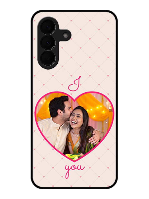 Custom Samsung Galaxy A37 5G Custom Glass Phone Case - Heart Shape Design