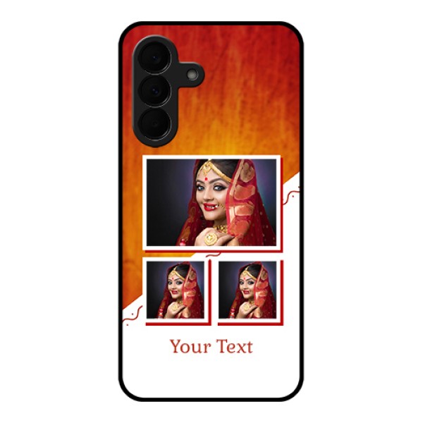 Samsung Galaxy A37 5G Custom Glass Phone Case - Wedding Memories Design Samsung Galaxy A37 5G Custom Glass Phone Case - Wedding Memories Design