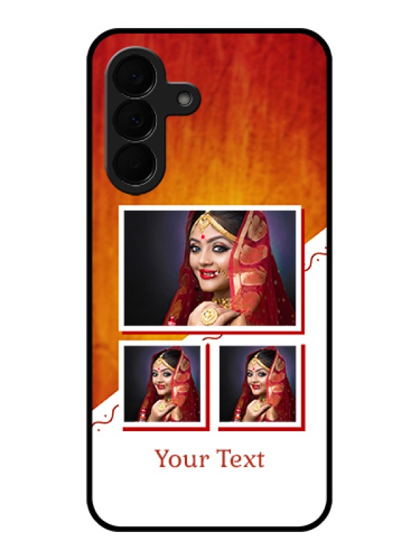 Custom Samsung Galaxy A37 5G Custom Glass Phone Case - Wedding Memories Design